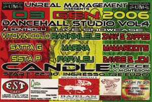 Presentazione mixtape Dancehall Studio  -  Candle, Lecce 2006 